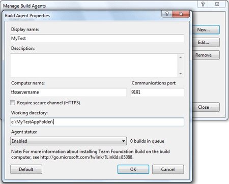 TFS agent 