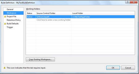 workspace in TFS