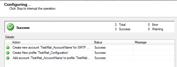Database Mail Configuration in SQL Server 2008