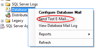 Database Mail Configuration in SQL Server 2008