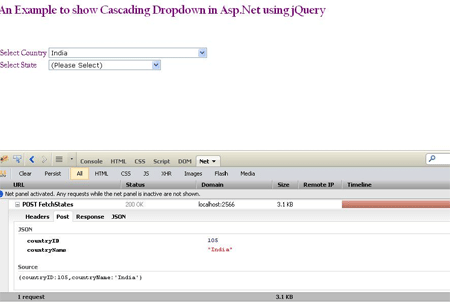 Cascading dropdown in asp.net