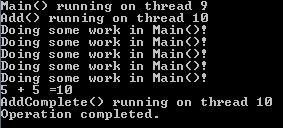 AsyncCallback Delegate in C#