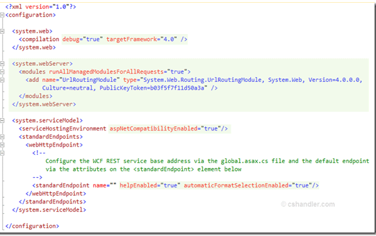 WCF ReST 4.0 template