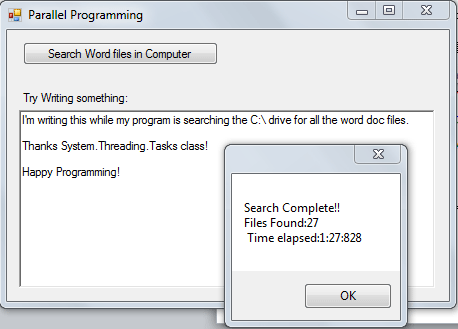 The Task Parallel Library API