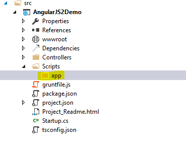 Adding the “app” folder