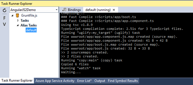 Running the Task Runner