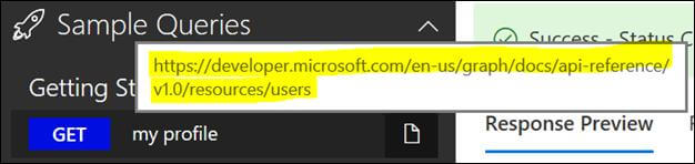 Microsoft Graph Explorer