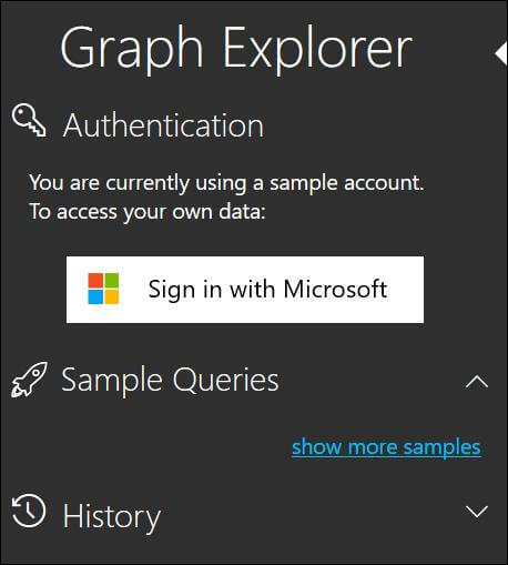Microsoft Graph Explorer