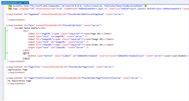 AddMediaWebPart