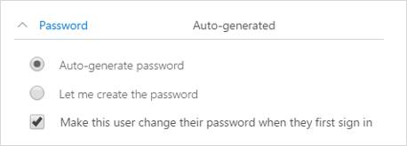 Auto-generate password