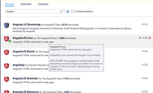 Manage Nuget Packages