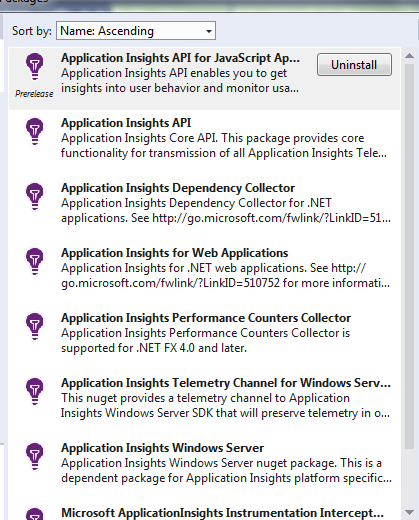 Application Insights Web 