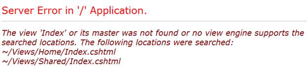 The Custom C# Razor View Engine Match