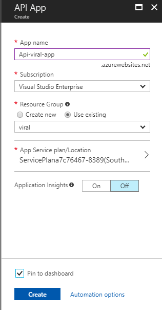 Azure API App