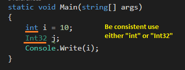 Code consistency violation