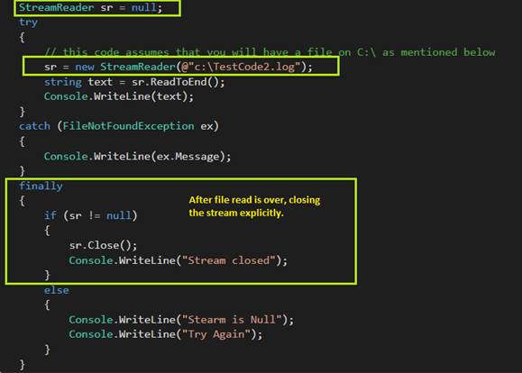 Handling unmanaged resources by .NET’s StreamReader