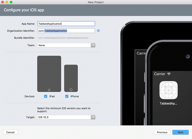 Tabbed Application in Xamarin IOS application