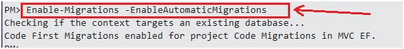 EnableAutomaticMigrationsto