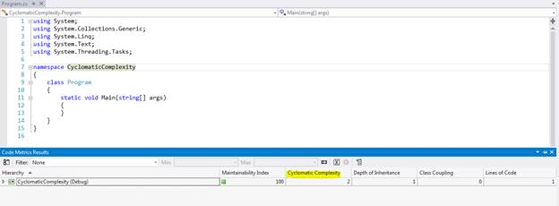 Cyclomatic Complexity