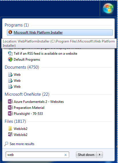 Microsoft Web Platform Installer