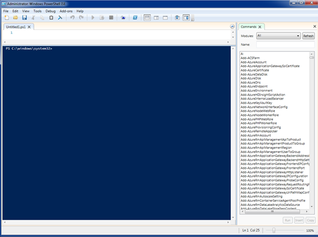 Windows PowerShell ISE