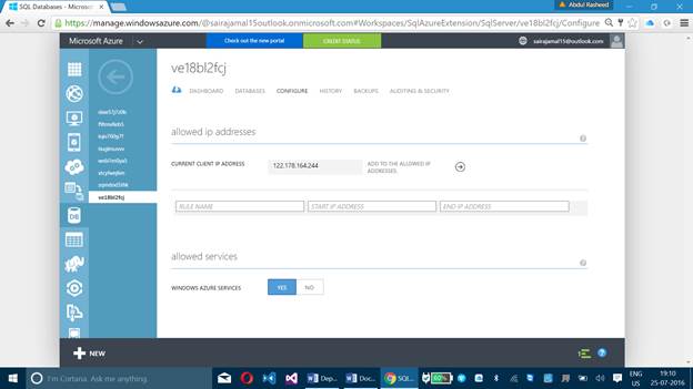 Windows Azure Services