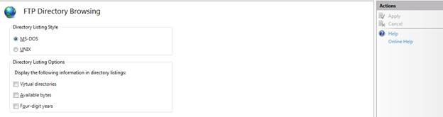 FTP Directory Browsing