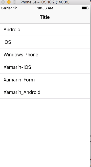 Xamarin IOS