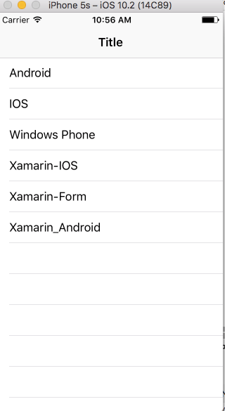 Xamarin IOS