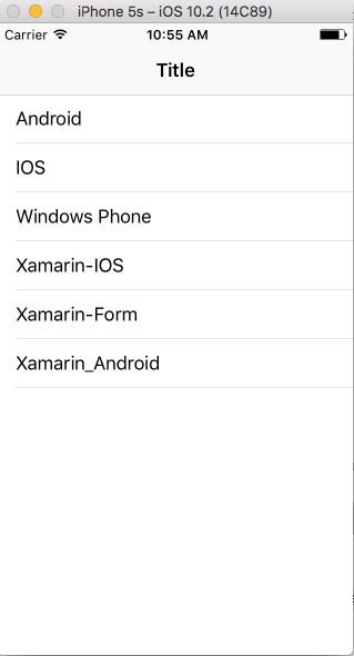 Xamarin IOS