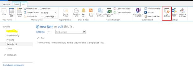 SharePoint list