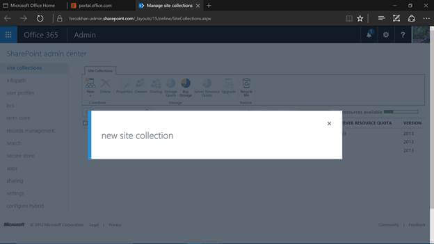 Private Site Collection