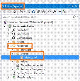 Web View Control in Xamarin