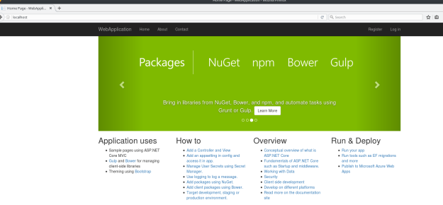 ASP.NET Core web application