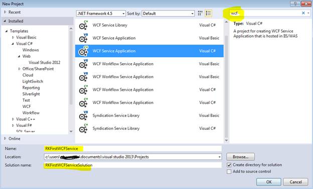  Create WCF Service