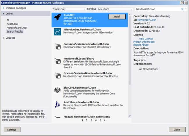 Adding Newtonsoft.Json