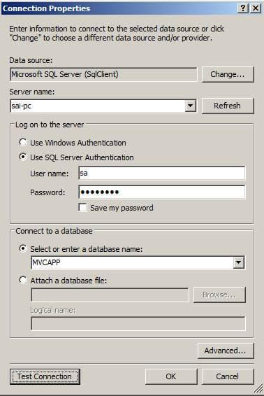 Setting Connection Properties