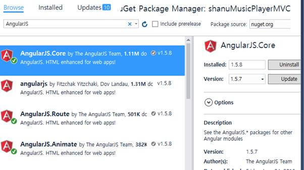Manage NuGet Packages