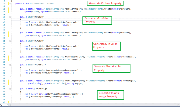 Customize Slider control