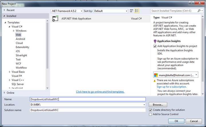 Dropdownlist in ASP.NET