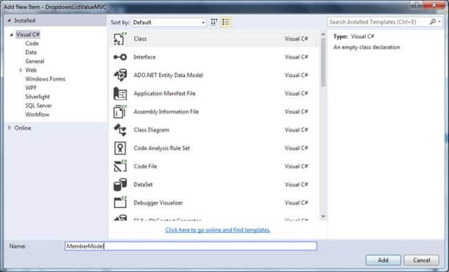 Dropdownlist in ASP.NET