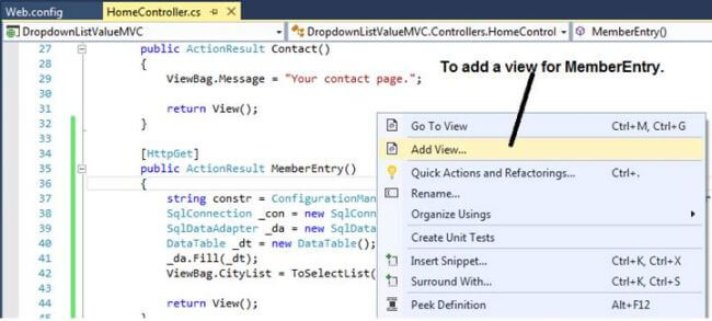 Dropdownlist in ASP.NET
