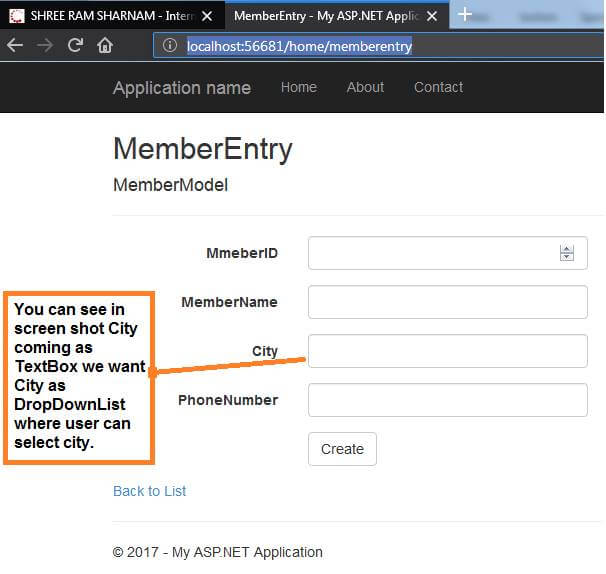 Dropdownlist in ASP.NET