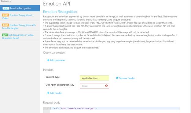 Microsoft Cognitive Services 