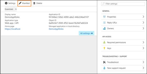 Azure AD Application