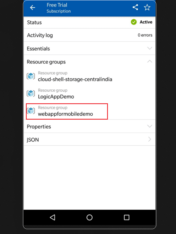 Microsoft Azure Mobile App