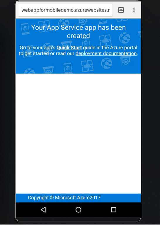 Microsoft Azure Mobile App