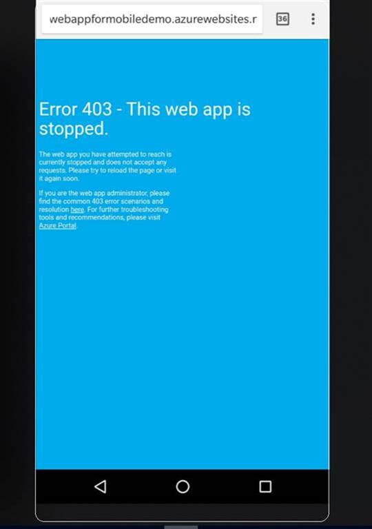 Microsoft Azure Mobile App