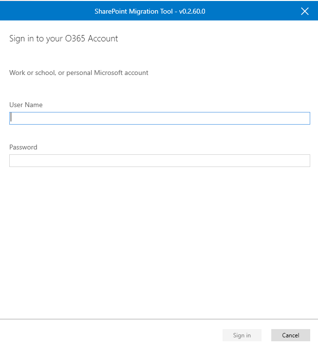 Microsoft SharePoint Migration Tool