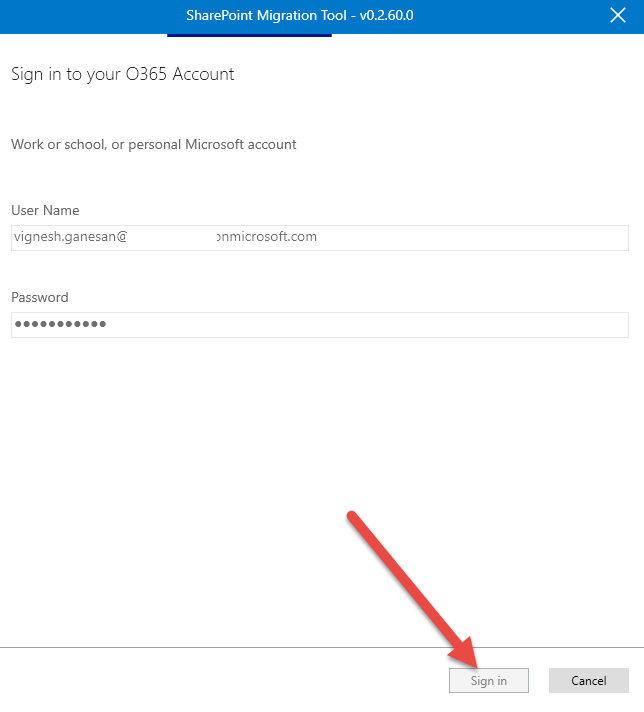 Microsoft SharePoint Migration Tool
